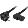 „LogiLink VDE C13“ 2,0 m kampinis dvigubas
