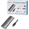 Logilink Ua0389 korpusas su USB-C laidu pakuotėje