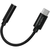 LogiLink USB C tipo kabelis į 3,5 mm garso lizdo adapteris, 13 cm, 3,5 mm TRRS, kištukas, USB C tipo, kištukas, 0,13 m, juodas