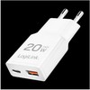 Įkroviklis LogiLink LogiLink USB Wall Charger, GaN, 2port, USB-AF & USB-CF, PD 20W, slim, baltas