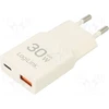 Įkroviklis LogiLink LogiLink USB Wall Charger, GaN, 2port, USB-AF & USB-CF, PD 30W, slim, baltas