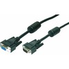 Kabelis LogiLink D-Sub (VGA) - D-Sub (VGA) 3m juoda (VGA Cable ST/BUblack 2x)