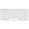 Klaviatūra „Logitech Keys To Go 2“ šviesiai pilkos spalvos