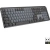 Belaidė klaviatūra Logitech MX MECHANICAL, išdėstymas: US tarptautinis (Qwerty), "Clicky", pilkos spalvos