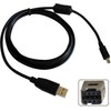 Logo USB kabelis (2.0), USB A M - 8-pin M, 31179, 1.8m, juoda, blister, MINOLTA