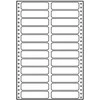 Logo Stalo etiketės A4, dvigubos eilutės, baltos, 24 etiketės, 25 vnt (32108)