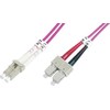 LOGON LOGON AL5LCSC10I/4I kabelis InfiniBand / šviesolaidinis 10 m 2x LC 2x SC Rožinė