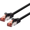LOGON TCF66F200BL Juodas tinklo kabelis 20 m Cat6a U/UTP (UTP)
