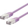 LOGON TCR55SS003V kabelis sieciowy Violetinis 0,3 m Cat5e SF/UTP (S-FTP)