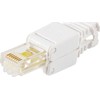 LOGON TWP8P8TP wtyczka RJ-45 Permatomas, Baltas, Geltonas