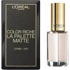 L'Oreal Paris rinkinys: Colour Riche La Palette Matte Lip Palette Nude, 6 g + Color Riche Le Vernis Nagų lakas 961 Silky Fawn, 5 ml