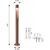 Louis Poulsen Flindt Garden Bollard Corten Colour Long Base Wo/Adaptor LED 3000K 6.5W III 215 Lm (5747402568)