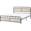 Beliani Metalinė lova BREUILLET 160 x 200 cm juoda