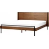 Beliani Lova LIBERMONT 180 x 200 cm tamsaus uosio spalvos