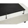 Beliani Reguliuojama lova Boucle CASTELLAN 80 x 200 cm kreminės spalvos