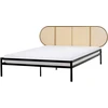 Beliani Technorattano lova BOULIN 160 x 200 cm, juoda