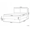 Beliani Technorattano lova MONPAZIER 120 x 200 cm juoda