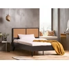 Beliani Technorattano lova MONPAZIER 120 x 200 cm juoda