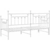 Lova Dienos lovos rėmas Balta 80 x 200 cm Plienas