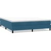 Box Spring Lova be čiužinio Tamsiai mėlyna 180x220 cm aksomas