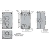Lovato Electric 2 skylės dėklas 22mm baltas IP67 (LPZP2A8)