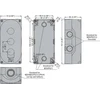 Lovato Electric 3 skylių dėklas 22mm baltas IP67 (LPZP3A8)
