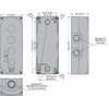 Lovato Electric 4 skylių dėklas 22mm baltas IP67 (LPZP4A8)