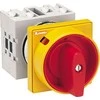 Lovato Electric Curve jungtis 0-1 3P 16A turi būti pastatyta su geltona / raudona rankenėle su užraktu (GX1610U25)
