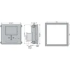 Lovato Electric Automatinis tinklo jungiklis 12-24V DC/100-240V AC korpusas 144x144mm, skirtas išplėtimui su EXP moduliais (ATL610)