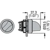 Lovato Electric Jungiklio pavara, 2 padėčių, geltona, su foniniu apšvietimu, negrįžtamoji (LPCSL1205)