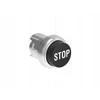 Lovato Electric Metalinis mygtukas, 22 mm skersmens, išsikišęs, automatinis grįžimas, su STOP simboliu, juodas LPSB2132