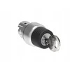 Lovato Electric 3 padėčių jungiklis 1-0-2 metalinis fi22mm su raktu, rakto ištraukimas 0 padėtyje LPSS330