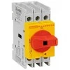 Lovato Electric 3P 40A jungiklio skyriklis, geltona/raudona rankenėlė, GA040ARY