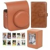 Dėklas LoveInstant Rinkinys 4w1 Futerał Album Dėklas BOX Naklejki Zdjęcia do Fuji Instax Mini 41 / Ruda