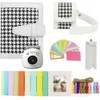 „LoveInstant 5-in-1“ rinkinys: priedų dėklas, albumas, lipdukai, rėmeliai, trikojis, skirtas „Fuji Instax Pal“ / baltas