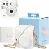 LoveInstant Set 2in1 dėklas, skirtas Fuji Instax Mini 12 + albumas 64 nuotraukoms / baltas