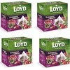 Žolelių ir vaisių arbata LOYD, spanguolių ir aviečių skonio, 20 x 2g