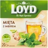 Arbata LOYD, mėtos ir imbiero skonio, 20x2 g
