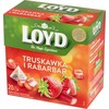 LOYD braškių ir rabarbarų vaisių arbata, 20 pakelių