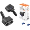 Automobilinis adapteris su USB jungtimis ir pakuote