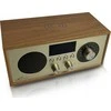 LTC Radio przenośne retro brda fm/bt/usb akum.2200mah,10w,ładowanie indukcyjne telefonu,jasny ruda/auksinė