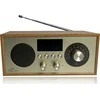 LTC Radio przenośne retro brda fm/bt/usb akum.2200mah,10w,ładowanie indukcyjne telefonu,jasny ruda/auksinė