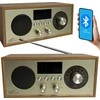 LTC Radio przenośne retro brda fm/bt/usb akum.2200mah,10w,ładowanie indukcyjne telefonu,jasny ruda/auksinė