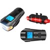 LTC PS Dviračių rinkinys su skaitikliu, 1 x LED SMD 10 W, 1000 lm + 5 x LED SMD 50 lm, 1200 / 300 mAh akumuliatorius, ragas, Micro USB.