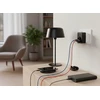 LTC Tinklo šakotuvas: 1 apvalus lizdas su įžeminimu + 2x USB + 2x USB-C, Juodas 2x2,4A