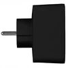 LTC Tinklo skirstytuvas su naktine lempute: 1 apvalus lizdas su įžeminimu + 1 plokščias lizdas + 1x USB + 1x USB-C 3A Juodas