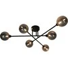 Lubinis šviestuvas Domoletti CEILING LIGHT BORA 6XG9 Juodas/SMOKY