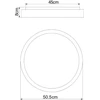 Lubinis šviestuvas Globo Toys Lampa sufitowa Globo Minimalistyczna LAMPA sufitowa SONNY 41586-24 Globo okrągła LED 24W 3000K - 6000K do salonu sidabrinė