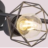 Lubinis šviestuvas Globo Toys Lampa sufitowa Globo Druciana LAMPA sufitowa XARA I 54802S-3D industrialna OPRAWA metalowy plafon pręty juoda