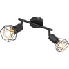 Sieninis šviestuvas Globo Toys Lampa sufitowa Globo Spot juoda Globo XARA I 54802S-2
